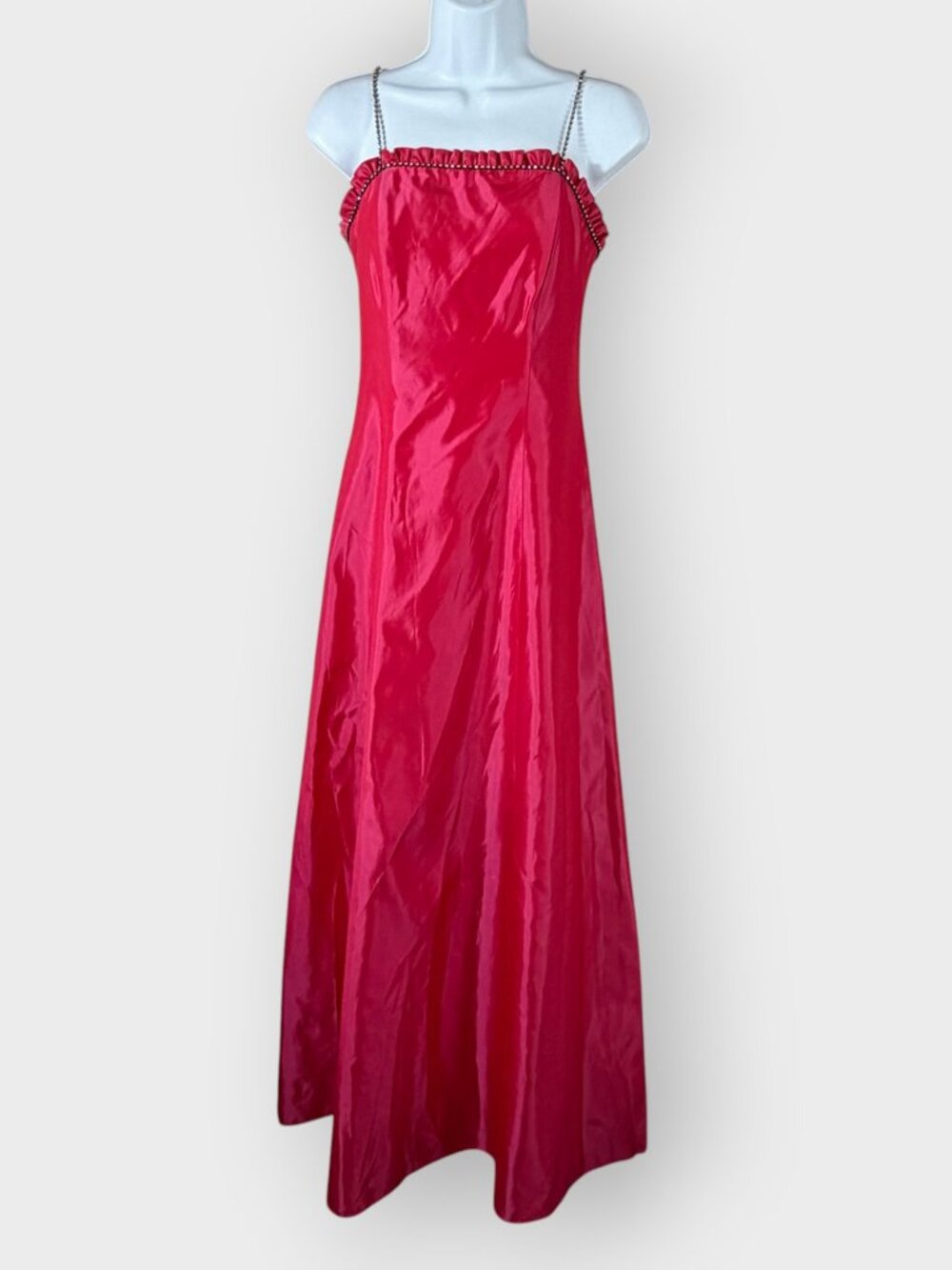 Vtg Y2K Betsy & Adam Formal Dress | 4 | Pink Rhinestone | Princesscore HOCO Prom